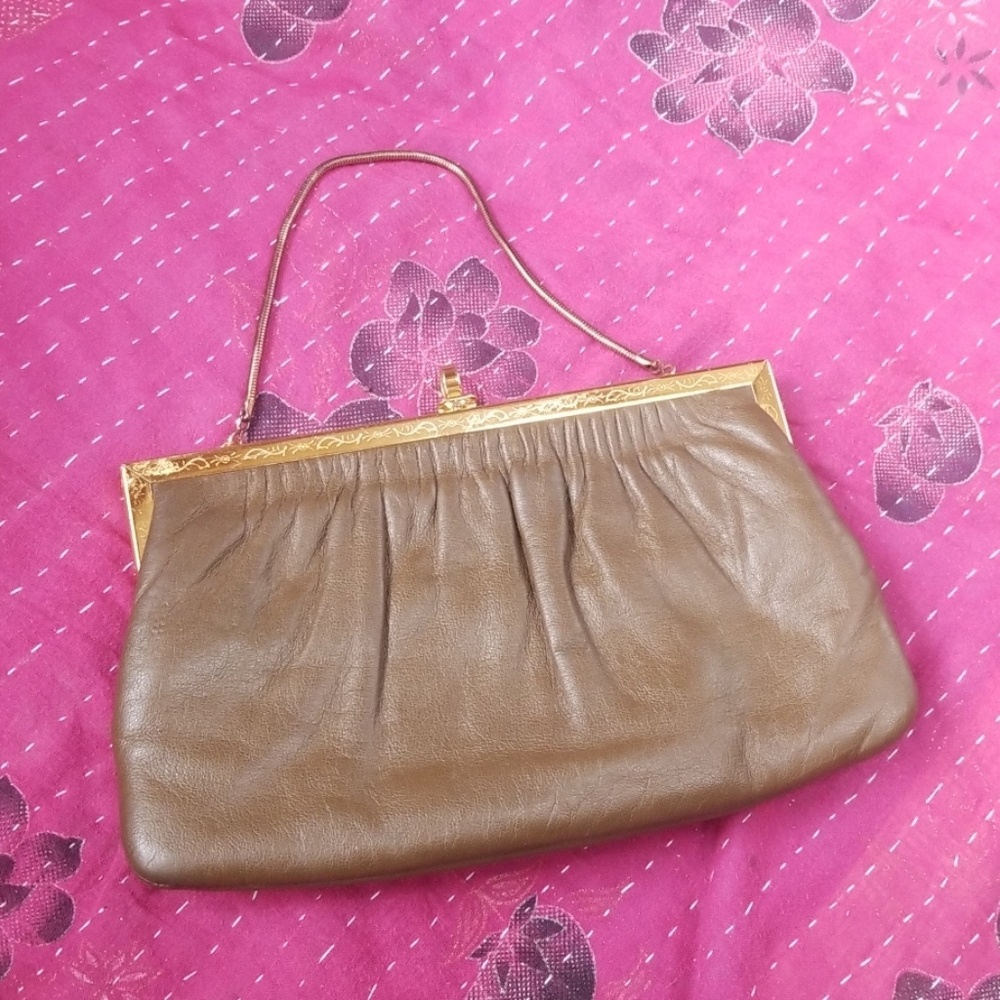 Vintage Genuine Italian Leather Etra Clutch